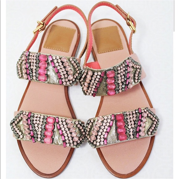 tory burch beaded sandals